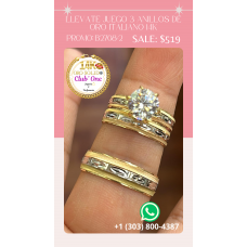 Anillos de Compromiso 3x1 Promoción Exclusiva B27082