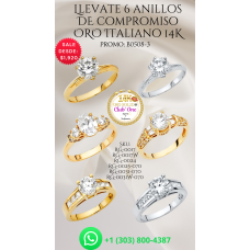 Aprovecha la Promoción 6x1 en Anillos de Compromiso B05083