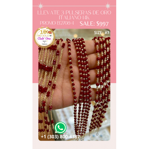 Descuento en Cadenas de Oro Italiano 14K Ofertas Exclusivas