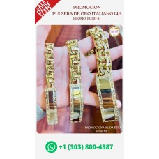 Oferta Limitada en Pulseras de Oro Italiano 14K B08018