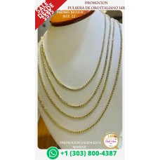 Cadenas de Oro Italiano 14K de Alta Calidad B07019