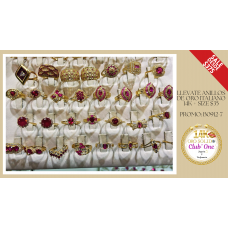 La Mejor Promoción en Anillos de Oro Italiano 14K B09127