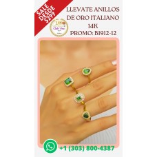 Descuentos Especiales en Anillos de Oro Italiano 14K B1912936