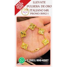 Promoción de Pulseras de Oro Italiano 14K B19121