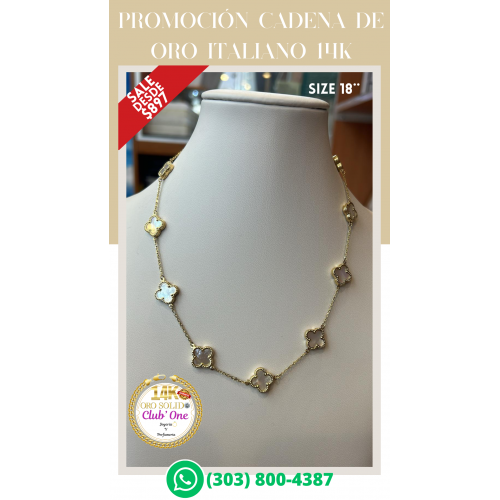 Diseños Exclusivos en Cadenas de Oro Italiano 14K