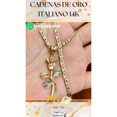 Compra Cadenas de Oro Italiano 14K de Calidad Premium