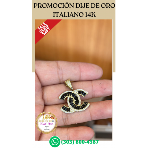 Promoción de Dijes de Oro Italiano 14K  Aprovecha Ahora
