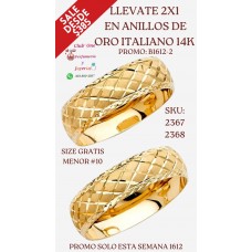 Encuentra Anillos de Oro Italiano 14K al Mejor Precio B16122