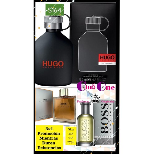 Promoción Hugo Boss M 3X1