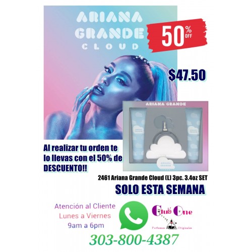 Promoción Set Ariana Grande Cloud W
