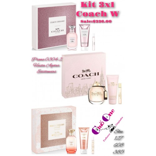 Promocion Sets Coach W 3X1 Promocion Sets Coach W 3X1