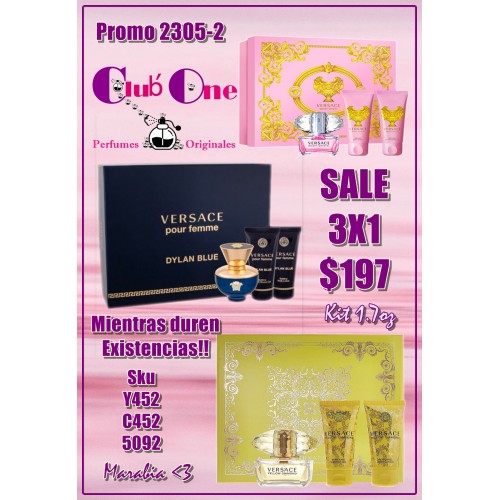 Versace W 3X1 Promoción De Perfume Versace W 3X1 Promoción De Perfume