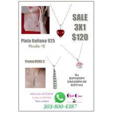 Collar de Plata Italiana 925 Promocion 3X1