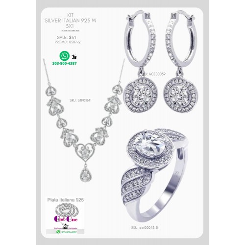 Plata Italiana 925 3X1 W En Promoción