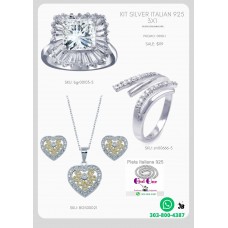 Grandiosa Promoción De Anillos De Plata Italiana 925 3X1