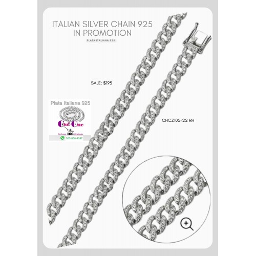 Promoción de Cadena de Plata Italiana 925 Calidad y Estilo a tu Alcance