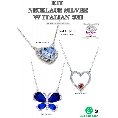 Cadenas W De Plata Italiana Promoción 3X1