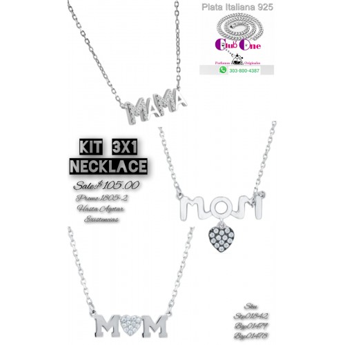 Collar de Plata Italiana Promocion 3X1