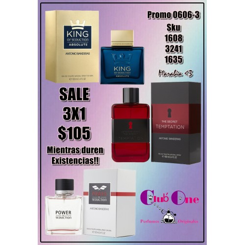 Antonio Banderas M Promoción De Perfume 3X1