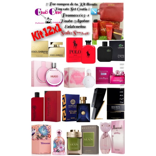 Kit 12x1 Promocion de Perfumes