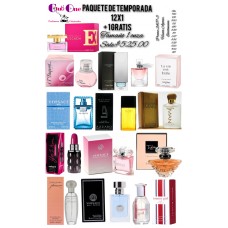 Oferta Irresistible Paquete de Temporada de Perfumes 12x1 + Regalo de Muestra Gratis