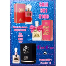 Promocion de perfume Juicy Couture 3X1