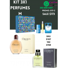 Oferta de Perfumes para Hombre Lleva 3 por el Precio de 1