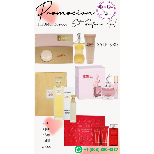 Sets de perfumes para mujer 4x1 Descubre tu fragancia ideal Sets de perfumes para mujer 4x1 Descubre tu fragancia ideal