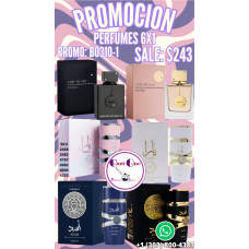 Promoción de Perfumes 6X1 Fragancias para Él y Ella B03101