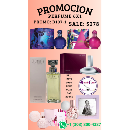 Promoción 6x1 en perfumes de lujo Promoción 6x1 en perfumes de lujo