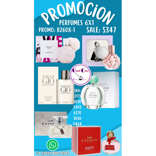 Promoción Especial Perfumes 6X1 Llévate 6 Perfumes Originales Promoción Especial Perfumes 6X1 Llévate 6 Perfumes Originales