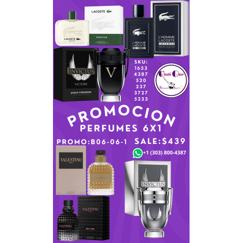 Aprovecha la Promoción 6x1 en Perfumes de Alta Gama