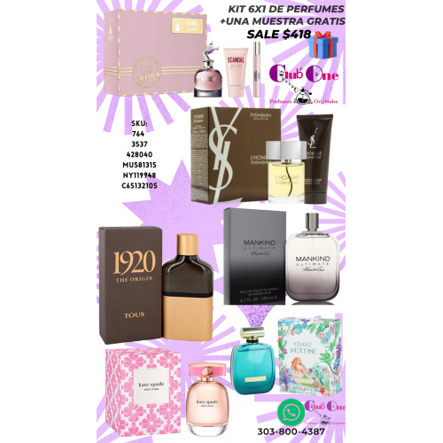 Promoción de Perfumes Compra 1 y Lleva 6 + Muestra Gratis Promoción de Perfumes Compra 1 y Lleva 6 + Muestra Gratis
