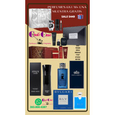 Promoción Exclusiva Perfumes para Hombre 6x1 + Muestra de Regalo