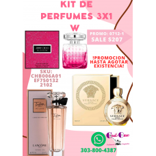 Aromas Inolvidables Promoción de Perfumes para Mujer Kit 3x1