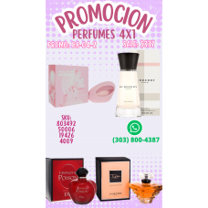 Ahorra con Nuestra Promoción de Perfumes para Mujer 4x1