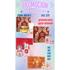 Promoción Imperdible Set de Perfumes de Mujer 4x1