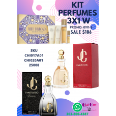 Fragancias Inolvidables Promoción Especial en Perfumes Kit 3x1 para Mujer