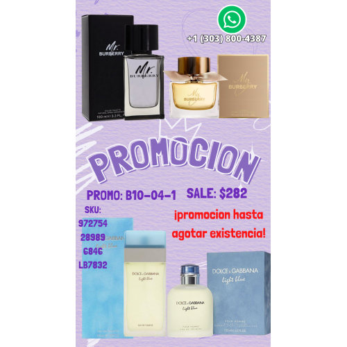 Perfumes para Mujer y Hombre 4x1 en Nuestra Tienda