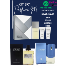 Aromas Exclusivos Oferta Especial en Perfumes Kit 3x1 para Hombre