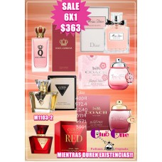 Envuélvete en Fragancias Perfumes para Mujer 6x1 Promoción Especial