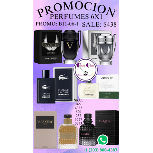 Promoción Exclusiva en Perfumes 6x1