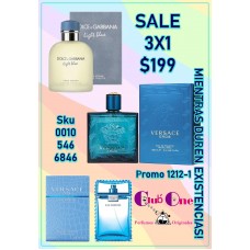 Fragancias Únicas Kit 3x1 en Perfumes para Hombre con Descuento