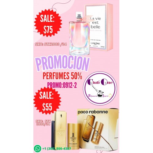 Perfumes al 50% de Descuento Dale un Toque de Elegancia a tu Día B09122