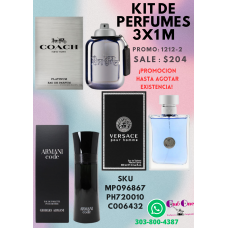Descuentos Únicos en Perfumes para Hombre Kit 3x1 Irresistible