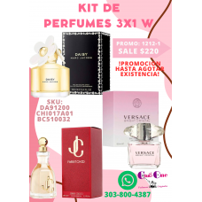 Seductora Promoción Perfumes para Mujer en Kit 3x1