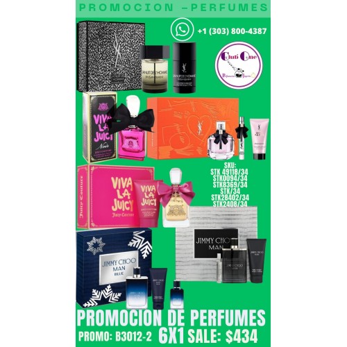 Oferta Limitada Perfumes para Mujer y Hombre 6x1 B30122