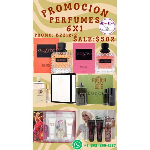 Promoción Única Perfumes 6x1 para Toda Ocasión B23122 Promoción Única Perfumes 6x1 para Toda Ocasión B23122