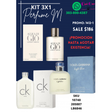 Descuentos Perfumados Kit 3x1 en Promoción de Perfumes para Hombres