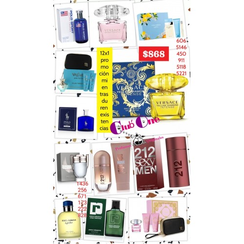 Promocion de Perfumes 12x1 Promocion de Perfumes 12x1
